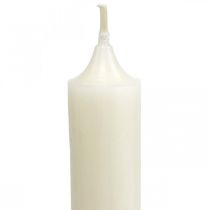 Velas rusticas Candelabros altos color blanco 350/28mm 4uds