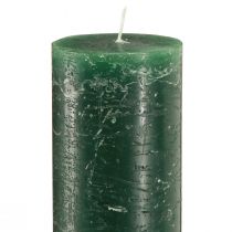 Artículo Vela rústica de palo verde para iluminación ambiental y decoración navideña largo 300 mm ancho 50 mm 4 piezas