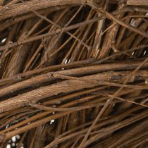 Artículo Corona rústica de olmo natural, corona decorativa de ramas Ø30cm