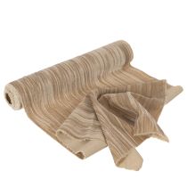 Artículo Camino de mesa de terciopelo con cinta, terciopelo arrugado, 25 cm (2 m)