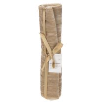 Artículo Camino de mesa de terciopelo con cinta, terciopelo arrugado, 25 cm (2 m)