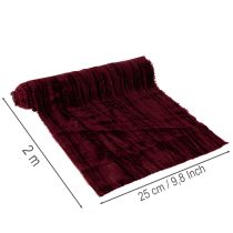 Artículo Camino de mesa decorativo de cinta de terciopelo y manualidades, 25 cm x 2 m