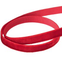 Artículo Cinta de terciopelo cinta decorativa Cinta de terciopelo roja 10mm 20m