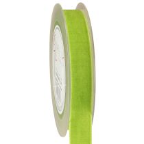 Artículo Cinta de terciopelo verde claro cinta decorativa cinta de terciopelo verde 20mm 10m