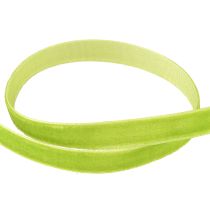 Artículo Cinta de terciopelo verde claro cinta decorativa terciopelo verde 10mm 20m