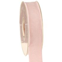 Artículo Cinta de terciopelo rosa 25mm 7m