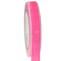 Artículo Cinta de terciopelo rosa decorativa Cinta de terciopelo rosa 20 mm 10 m