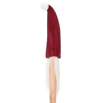 Artículo Estacas decorativas de elfos navideños, Papá Noel con gorro de fieltro, 58 cm, 6 piezas