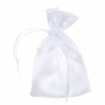 Artículo Bolsas de satén blanco 6.5 × 10cm 10pcs