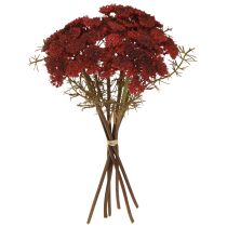 Artículo Flores artificiales de milenrama roja Achillea artificial H30cm 6 piezas