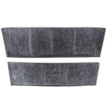 Artículo Cuenco ovalado de metal negro y gris vintage de 32,5/37 cm, juego de 2