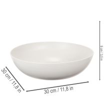 Artículo Bol redondo grande, bol decorativo versátil, 30 cm