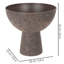 Artículo Maceta redonda con soporte, maceta moderna, 25 cm