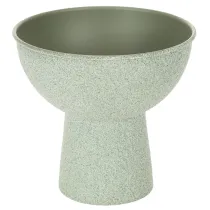 Artículo Macetero redondo moderno sobre una base alta, 18 cm.