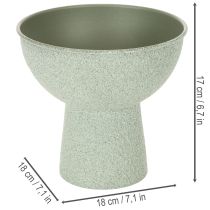 Artículo Macetero redondo moderno sobre una base alta, 18 cm.