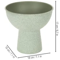 Artículo Macetero redondo moderno sobre una base alta, 18 cm.