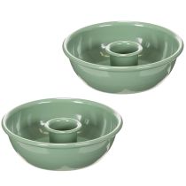 Artículo Portavelas cónicos ideales para arreglos florales y decoraciones, 10 cm, 2 unidades.