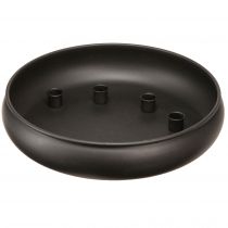 Artículo Cuenco con portavelas magnético negro Ø33cm H7,5cm