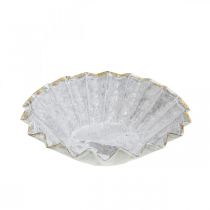 Molde de pastel para plantar, decoración de metal, moldes para hornear con decoración dorada Ø16.5cm H4.5cm