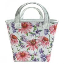 Artículo Jardinera caja de flores de primavera decoración de metal 20×12,5×10cm