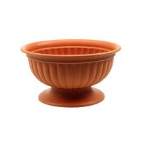 Artículo Cuenco con pie terracota Ø26cm - 35cm, 1ud