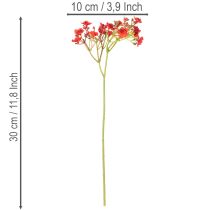 Artículo Paniculata artificial, roja, ramo como decoración floral, 30 cm, 10 unidades