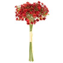 Artículo Paniculata artificial, roja, ramo como decoración floral, 30 cm, 10 unidades