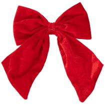 Artículo Lazo decorativo rojo para Navidad, 28 cm, 3 unidades