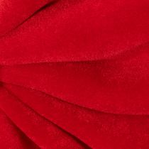 Artículo Lazo decorativo rojo, lazo grande de terciopelo para ventana o puerta, 50 cm.