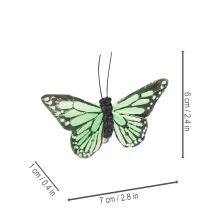 Artículo Decoración de mariposas, embellecimiento de habitaciones revoloteantes para interiores y exteriores, 7 cm, 12 piezas