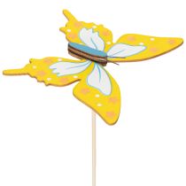 Artículo Palillos de flores, suministros para manualidades, motivo de mariposa para decorar envoltorios de regalos, 28,5 cm, 12 piezas