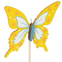 Artículo Palillos de flores, suministros para manualidades, motivo de mariposa para decorar envoltorios de regalos, 28,5 cm, 12 piezas