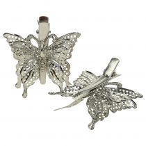Artículo Mariposa de metal con clip 12 uds.