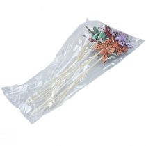 Artículo Decoración primaveral tapones florales decoración madera mariposas 6×8cm 10uds