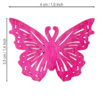 Artículo Elementos decorativos de mariposas para esparcir en mesas y cuencos con un toque primaveral, 4 cm, 72 piezas