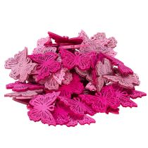 Artículo Elementos decorativos de mariposas para esparcir en mesas y cuencos con un toque primaveral, 4 cm, 72 piezas