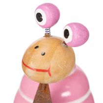 Artículo Figura de caracol con un diseño divertido, una encantadora decoración primaveral, 9cm, 4 piezas