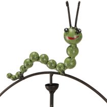 Artículo Carillón de viento con forma de caracol y oruga, estaca de metal para jardín, 67 cm de alto, 2 unidades