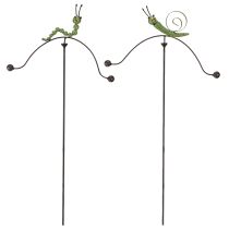 Artículo Carillón de viento con forma de caracol y oruga, estaca de metal para jardín, 67 cm de alto, 2 unidades