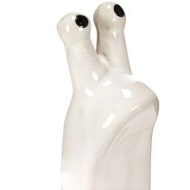 Artículo Figura decorativa de caracol de cerámica para ambientes elegantes y encantadoras decoraciones de mesa, 16 cm