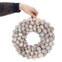 Artículo Corona de caracoles para colgar, corona decorativa, estilo marítimo, Nathai, Ø35cm