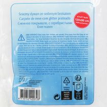 Artículo Manta de nieve alfombra de nieve de mica con purpurina plateada 120×80cm