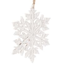 Artículo Gran copo de nieve decorativo, adorno colgante, 30 cm