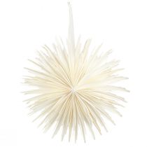 Artículo Decoración de papel de copo de nieve Estrella Blanca Navidad Ø50cm