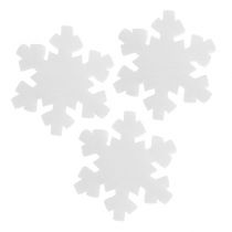 Copo de nieve blanco 7cm 8pcs