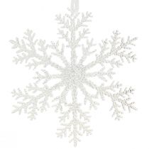 Artículo Decoración copo de nieve cristal de hielo para colgar 18×20cm 4ud