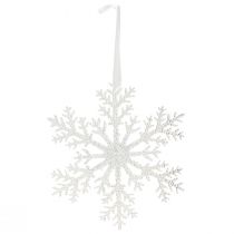 Artículo Decoración copo de nieve cristal de hielo para colgar 18×20cm 4ud