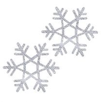 Copos de nieve Ø3,5cm con mica 12pcs