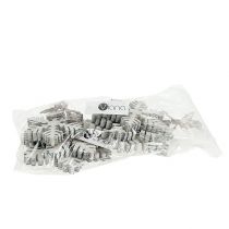 Artículo Tipo de copos de nieve de madera blanco-gris. 7-12 cm 6 piezas