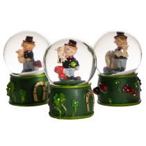 Artículo Bola de nieve de la suerte con figura de deshollinador, 4 cm, 3 piezas